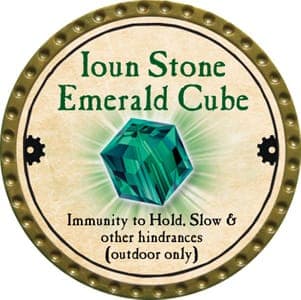 Ioun Stone Emerald Cube - 2013 (Gold)