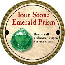 Ioun Stone Emerald Prism - 2011 (Gold)