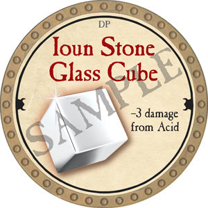 Ioun Stone Glass Cube - 2018 (Gold) - C22