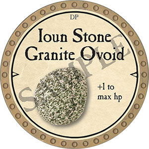 Ioun Stone Granite Ovoid - 2021 (Gold) - C17