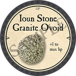 Ioun Stone Granite Ovoid - 2021 (Onyx) - C37