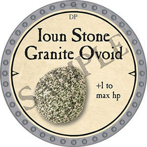Ioun Stone Granite Ovoid - 2021 (Platinum) - C17