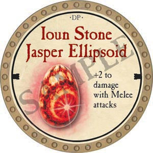 Ioun Stone Jasper Ellipsoid - 2020 (Gold) - C37