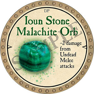 Ioun Stone Malachite Orb - 2021 (Gold)