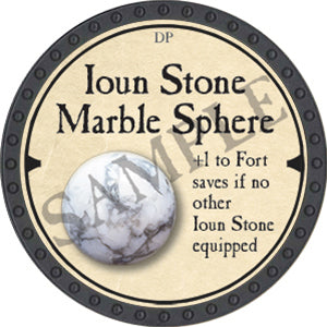 Ioun Stone Marble Sphere - 2019 (Onyx) - C26