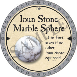 Ioun Stone Marble Sphere - 2019 (Platinum) - C17