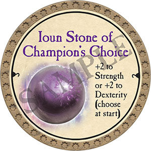 Ioun Stone of Champion's Choice - 2022 (Gold)