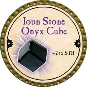 Ioun Stone Onyx Cube - 2013 (Gold) - C117