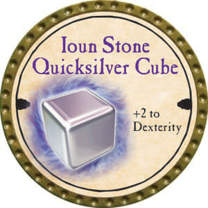 Ioun Stone Quicksilver Cube - 2014 (Gold) - C117