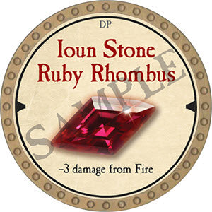 Ioun Stone Ruby Rhombus - 2019 (Gold) - C37