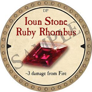 Ioun Stone Ruby Rhombus - 2019 (Gold) - R