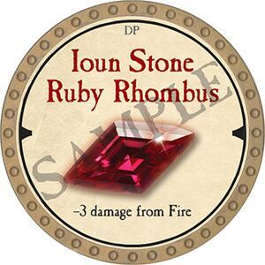 Ioun Stone Ruby Rhombus - 2019 (Gold)