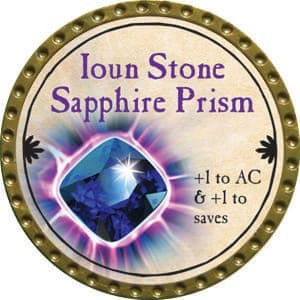 Ioun Stone Sapphire Prism - 2015 (Gold)