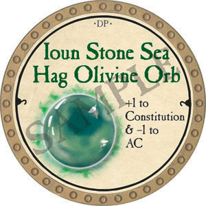 Ioun Stone Sea Hag Olivine Orb - 2022 (Gold)