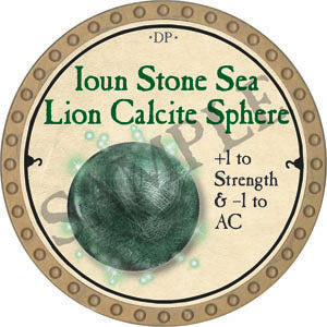 Ioun Stone Sea Lion Calcite Sphere - 2022 (Gold)