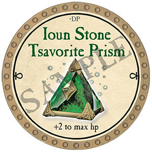 Ioun Stone Tsavorite Prism - 2024 (Gold)