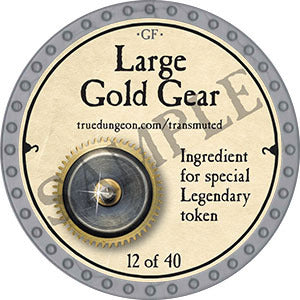 Large Gold Gear - 2022 (Platinum) - C26
