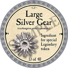 Large Silver Gear - 2022 (Platinum) - C37