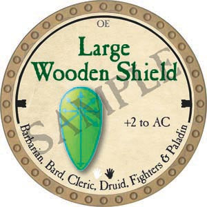 Large Wooden Shield - 2020 (Gold) - C17