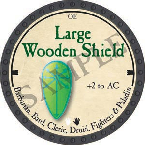 Large Wooden Shield - 2020 (Onyx) - C37