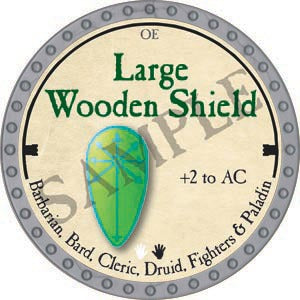 Large Wooden Shield - 2020 (Platinum) - C17