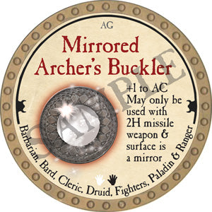 Mirrored Archer's Buckler - 2018 (Gold) - C26
