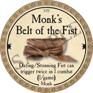 Monk's Belt of the Fist - 2018 (Gold)