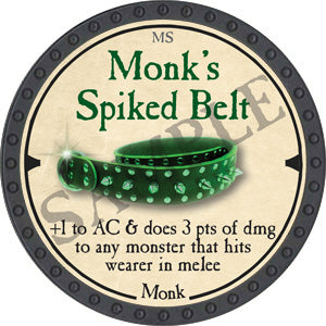 Monk's Spiked Belt - 2019 (Onyx) - C37