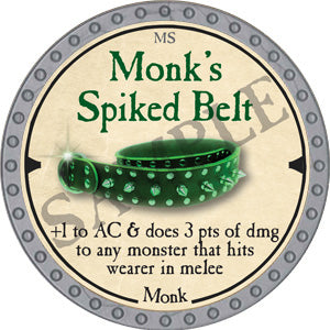 Monk's Spiked Belt - 2019 (Platinum)