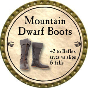 Mountain Dwarf Boots - 2012 (Gold)