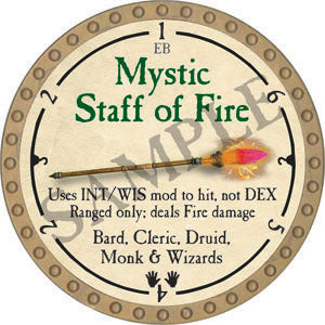 Mystic Staff of Fire - 2022 (Gold)