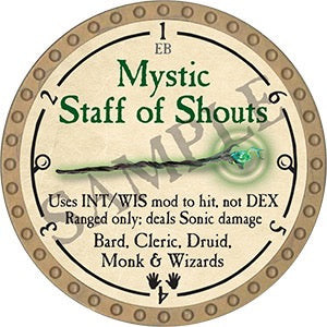 Mystic Staff of Shouts - 2023 (Gold)