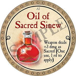 Oil of Sacred Sinew - 2023 (Gold)