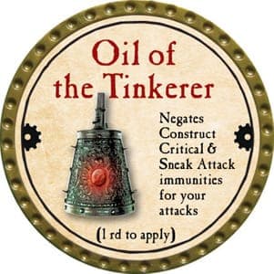 Oil of the Tinkerer - 2013 (Gold)