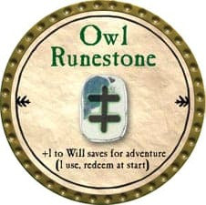 Owl Runestone - 2009 (Gold) - UC