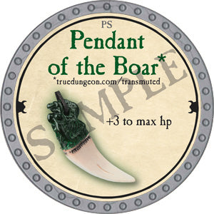 Pendant of the Boar - 2018 (Platinum) - C37