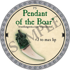 Pendant of the Boar - 2018 (Platinum)
