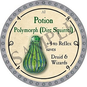Potion Polymorph (Dire Squirrel) - 2023 (Platinum) - C66