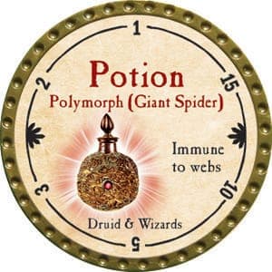 Potion Polymorph (Giant Spider) - 2015 (Gold) - C74