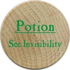 Potion See Invisibility - 2006 (Wooden) - C37 – Trent Tokens