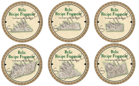 Relic Recipe Fragment Set - 2019 (Gold) - C26