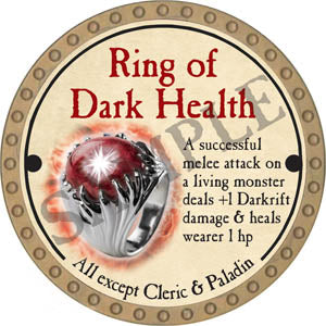 Ring of Dark Health - 2017 (Gold)