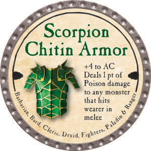 Scorpion Chitin Armor - 2014 (Platinum) - C37