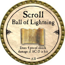 Scroll Ball of Lightning - 2010 (Gold)