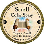 Scroll Color Spray - 2013 (Gold)