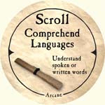 Scroll Comprehend Languages - 2005b (Wooden) - C37