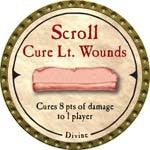Scroll Cure Lt. Wounds (R) - 2007 (Gold)