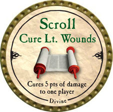 Scroll Cure Lt. Wounds (UC) - 2010 (Gold) - C37