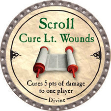 Scroll Cure Lt. Wounds (UC) - 2010 (Platinum) - C37