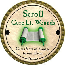Scroll Cure Lt. Wounds (UC) - 2011 (Gold)